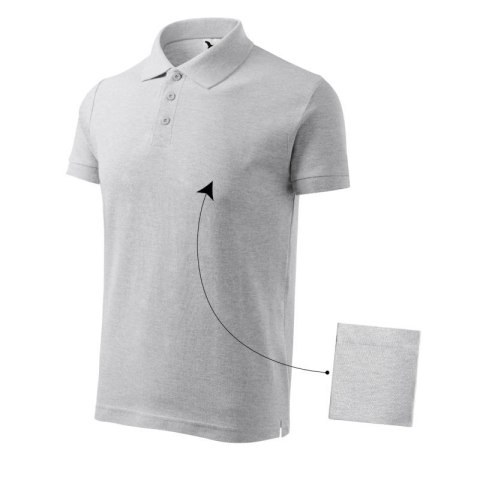 Koszulka polo Malfini Cotton M MLI-21203 jasnoszary melanż Koszulka polo Malfini Cotton M MLI-21203 jasnoszary melanż