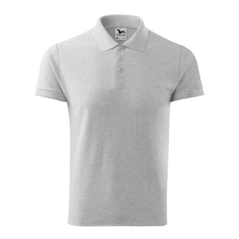 Koszulka polo Malfini Cotton M MLI-21203 jasnoszary melanż Koszulka polo Malfini Cotton M MLI-21203 jasnoszary melanż