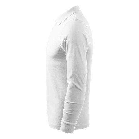 Koszulka polo Malfini Single J. LS M MLI-21100 biały