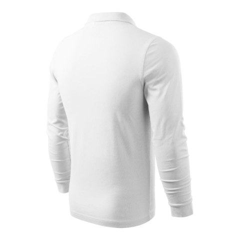 Koszulka polo Malfini Single J. LS M MLI-21100 biały