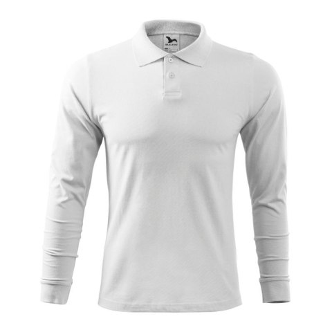 Koszulka polo Malfini Single J. LS M MLI-21100 biały