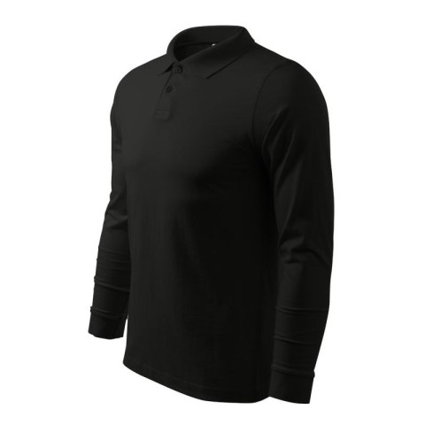 Koszulka polo Malfini Single J. LS M MLI-21101 czarny
