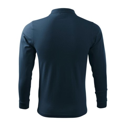 Koszulka polo Malfini Single J. LS M MLI-21102 granatowy