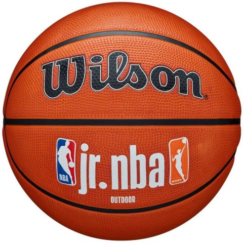 Piłka do koszykówki Wilson Jr NBA Logo Auth Outdoor WZ3011801XB6