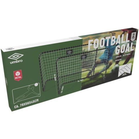 Bramka Umbro do piłki nożnej z siatką 2szt. 78x56x45 cm 268828 Bramka Umbro do piłki nożnej z siatką 2szt. 78x56x45 cm 268828