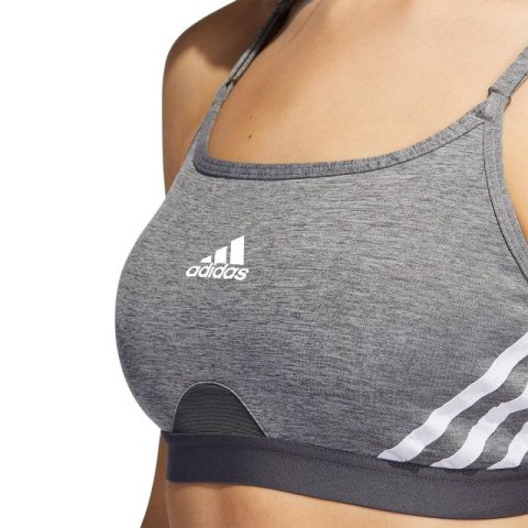 Stanik sportowy adidas Aeroreact Training Light-Support 3-Stripes Bra W HC7870