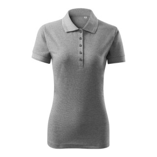 Koszulka polo damska Pique Polo Free (ciemnoszary melanż)