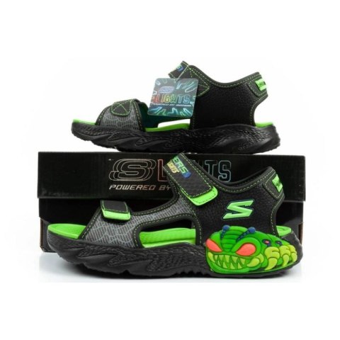 Sandały Skechers Jr 400614L/BKLM