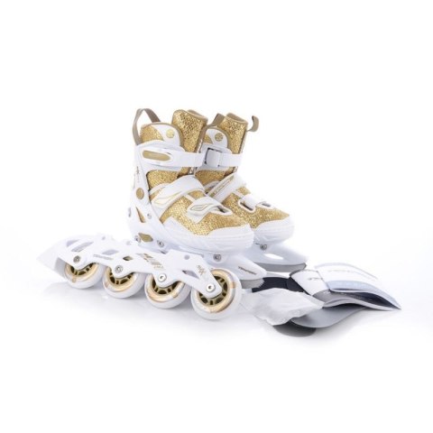 Łyżwy, rolki regulowane Tempish Enbo Duo Girl Gold Jr 13000008259 Łyżwy, rolki regulowane Tempish Enbo Duo Girl Gold Jr 13000008259