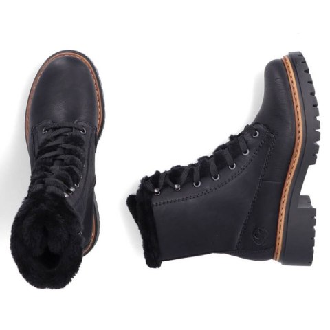Buty z futerkiem Rieker W 72625-00 RKR714