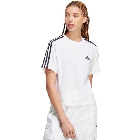 Koszulka adidas Essentials 3-Stripes Single Jersey Crop Top W HR4915 Koszulka adidas Essentials 3-Stripes Single Jersey Crop Top W HR4915
