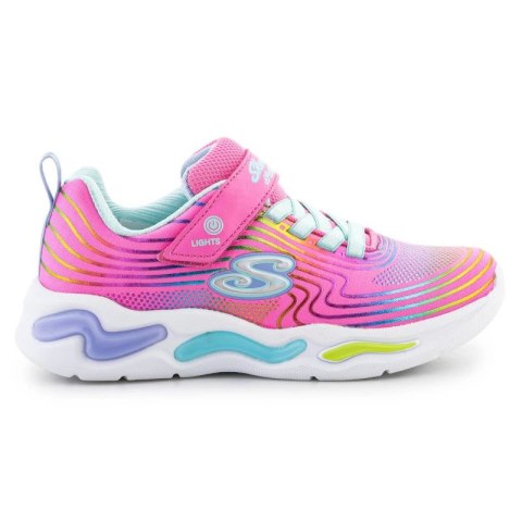 Buty Skechers S-Lights Wavy Beams Jr 302338L-PKMT