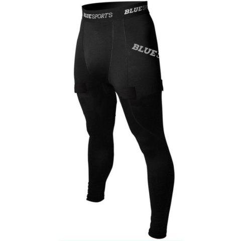 Spodnie ribano z rzepami BlueSports z ochraniaczem miednicy M BL-8101 Spodnie ribano z rzepami BlueSports z ochraniaczem miednicy M BL-8101