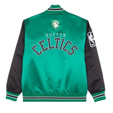 Kurtka Mitchell & Ness NBA Boston Celtics Primetime Heavyweight Satin Jacket Vintage Logo Celtics M JK8453-BCEKYGN