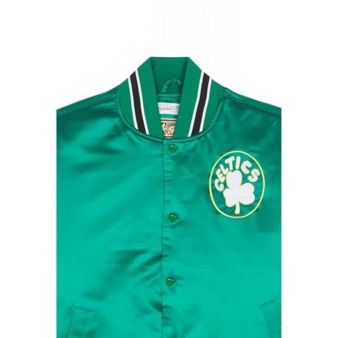 Kurtka Mitchell & Ness NBA Boston Celtics Primetime Heavyweight Satin Jacket Vintage Logo Celtics M JK8453-BCEKYGN
