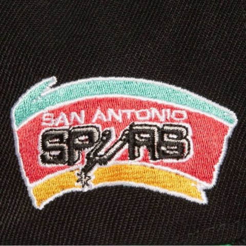 Czapka z daszkiem Mitchell & Ness NBA San Antonio Spurs Triple Play Snapback HS8578-SASBLCK