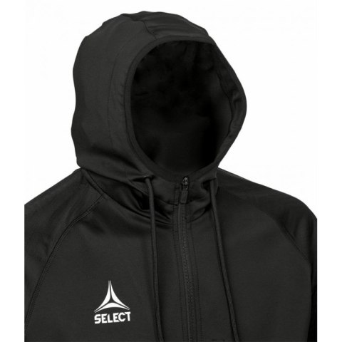 Bluza piłkarska treningowa rozpinana z kapturem SELECT Monaco czarna v24