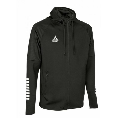 Bluza piłkarska treningowa rozpinana z kapturem SELECT Monaco czarna v24