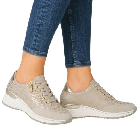 Sneakersy na koturnie Rieker W N4316 RKR760
