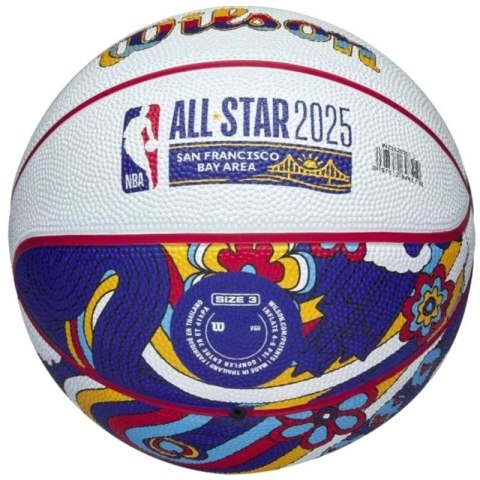 Piłka do koszykówki Wilson 2025 NBA All Star Mini Ball WZ3020201XB