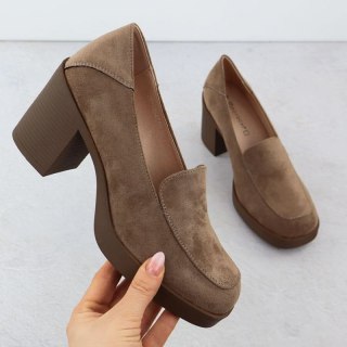 Półbuty mokasyny na obcasie Potocki W SZ12547 WOL288B
