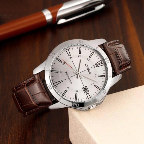 Zegarek Męski Casio MTP-V004L-7CUDF (zd251d) + BOX Zegarek Męski Casio MTP-V004L-7CUDF (zd251d) + BOX