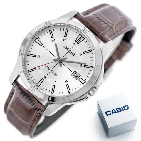 Zegarek Męski Casio MTP-V004L-7CUDF (zd251d) + BOX Zegarek Męski Casio MTP-V004L-7CUDF (zd251d) + BOX