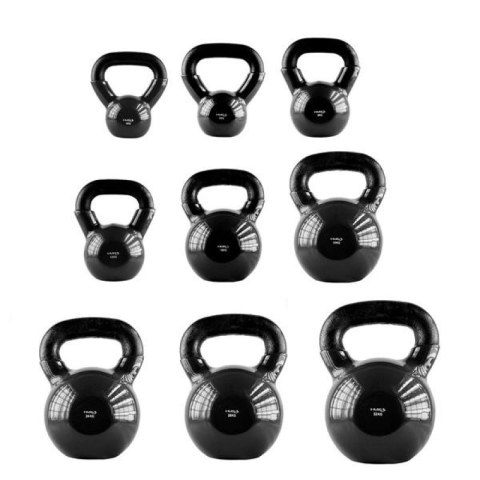 Kettlebell żeliwny Black HMS KNV16