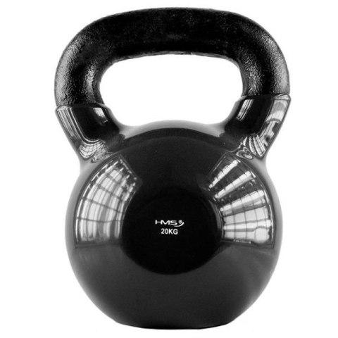 Kettlebell żeliwny pokryty winylem black HMS KNV20