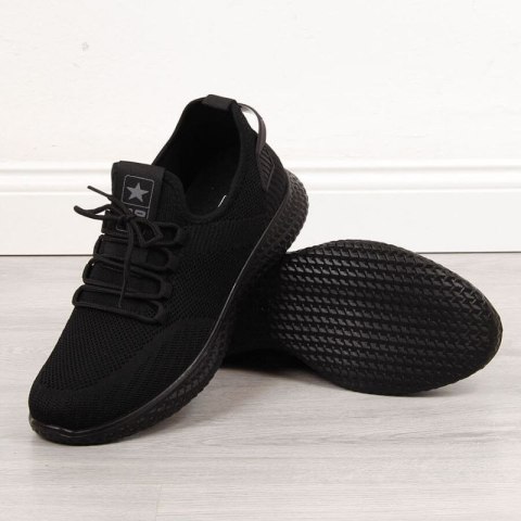 Buty sportowe tekstylne NEWS M EVE266A czarne