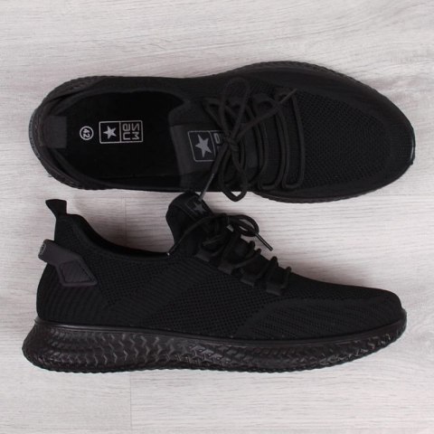 Buty sportowe tekstylne NEWS M EVE266A czarne