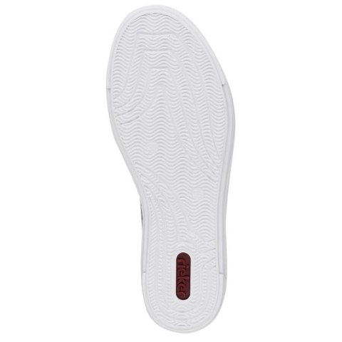 Skórzane komfortowe buty Rieker W RKR641 białe