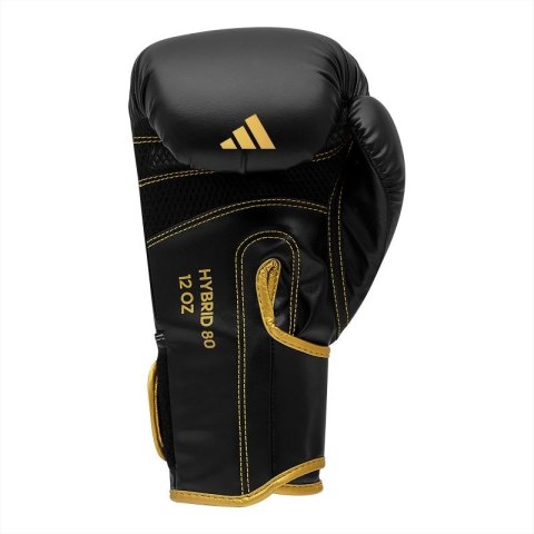 Rękawice bokserskie adidas HYBRID 80 ADIH80 czarno złote