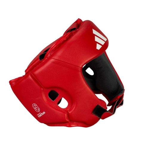 Kask turniejowy adidas IBA ze skóry z kaktusa ADIIBAH1C-czerwony Kask turniejowy adidas IBA ze skóry z kaktusa ADIIBAH1C-czerwony