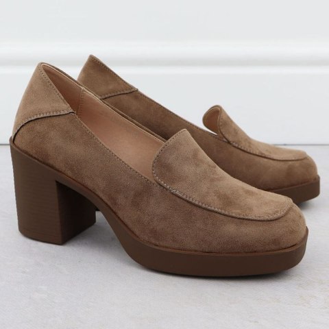 Półbuty mokasyny na obcasie Potocki W SZ12547 WOL288B