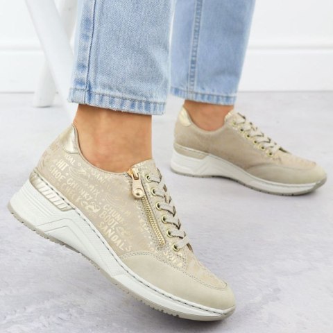 Sneakersy na koturnie Rieker W N4316 RKR760