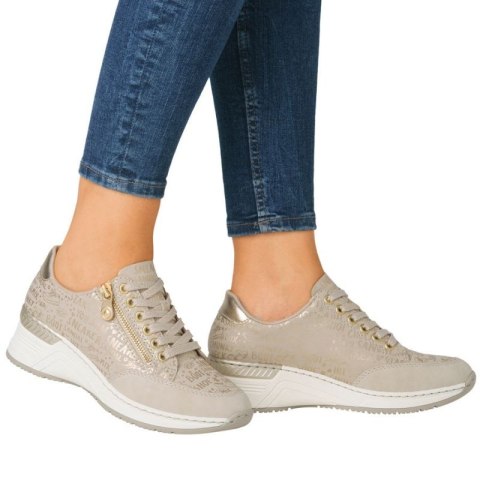 Sneakersy na koturnie Rieker W N4316 RKR760