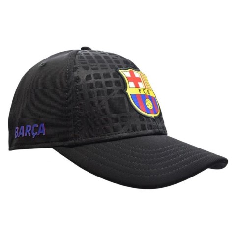 Czapka z daszkiem FC Barcelona bejsbolówka Cap Cross Black FCB 5001GEXNN