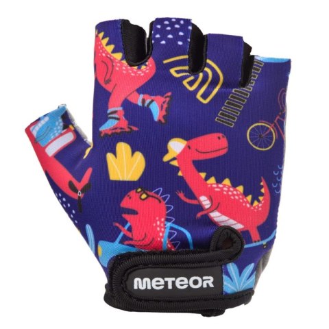 Rękawiczki rowerowe Meteor Kids Dino cars Jr 17390 roz. S