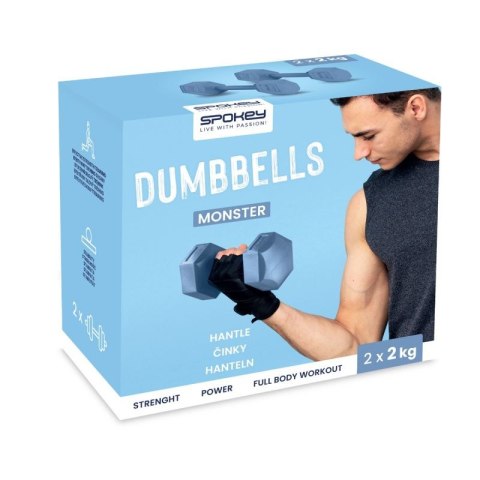 Hantle Spokey Monster 2x 2 kg SPK-944047 Hantle Spokey Monster 2x 2 kg SPK-944047