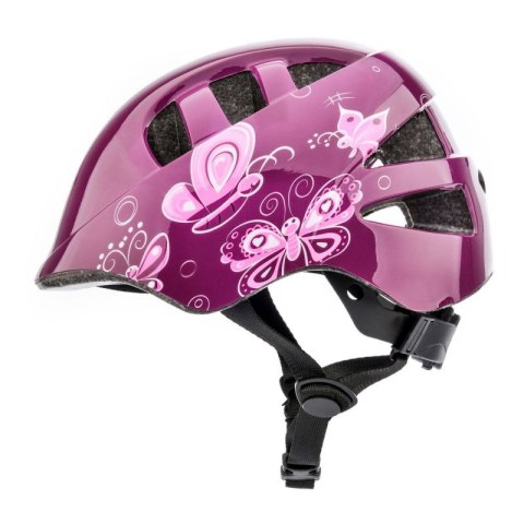 Kask rowerowy Meteor KS08 Pink Butterflies 24900-24901 Kask rowerowy Meteor KS08 Pink Butterflies 24900-24901