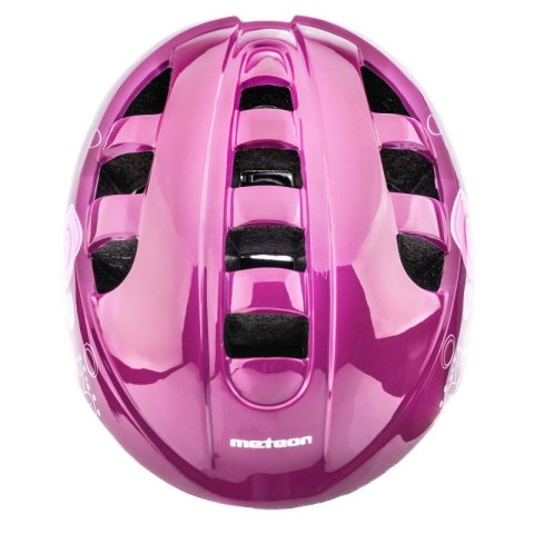 Kask rowerowy Meteor KS08 Pink Butterflies 24900-24901 Kask rowerowy Meteor KS08 Pink Butterflies 24900-24901
