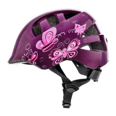 Kask rowerowy Meteor KS08 Pink Butterflies 24900-24901 Kask rowerowy Meteor KS08 Pink Butterflies 24900-24901