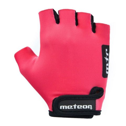 Rękawiczki rowerowe Meteor Pink Jr 26196-26197-26198 Rękawiczki rowerowe Meteor Pink Jr 26196-26197-26198