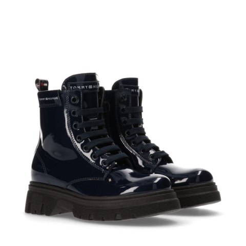 Botki Tommy Hilfiger Lace Up Bootie Blue W T4A5-33040-0775800-800 Botki Tommy Hilfiger Lace Up Bootie Blue W T4A5-33040-0775800-800