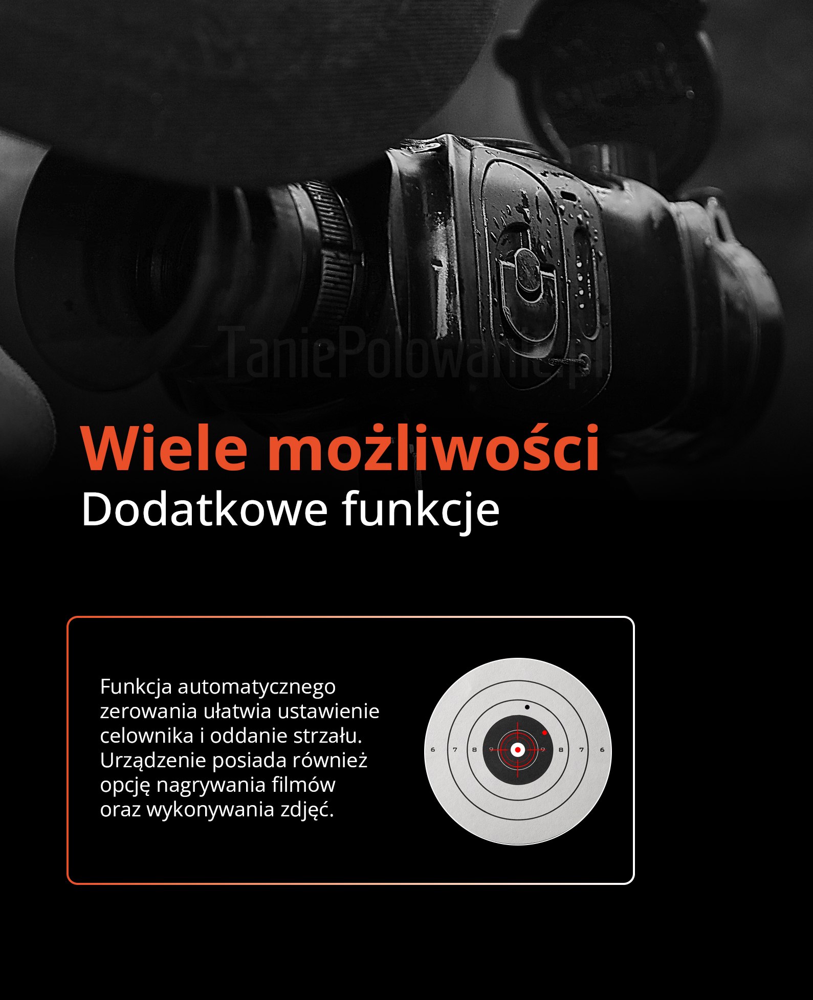 Celownik termowizyjny Vidar 635 Zaawansowane funkcje