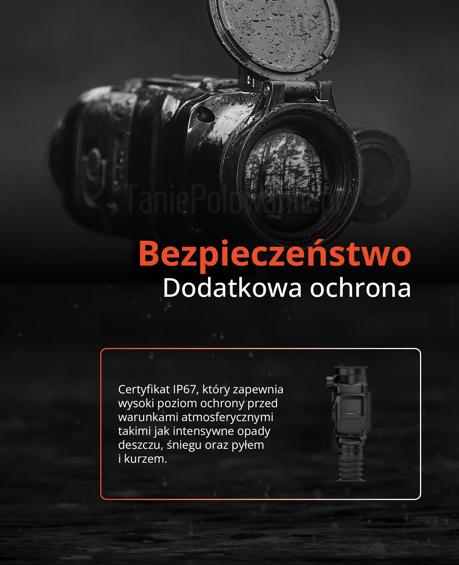 Celownik termowizyjny Vidar 635 Dodatkowa ochrona